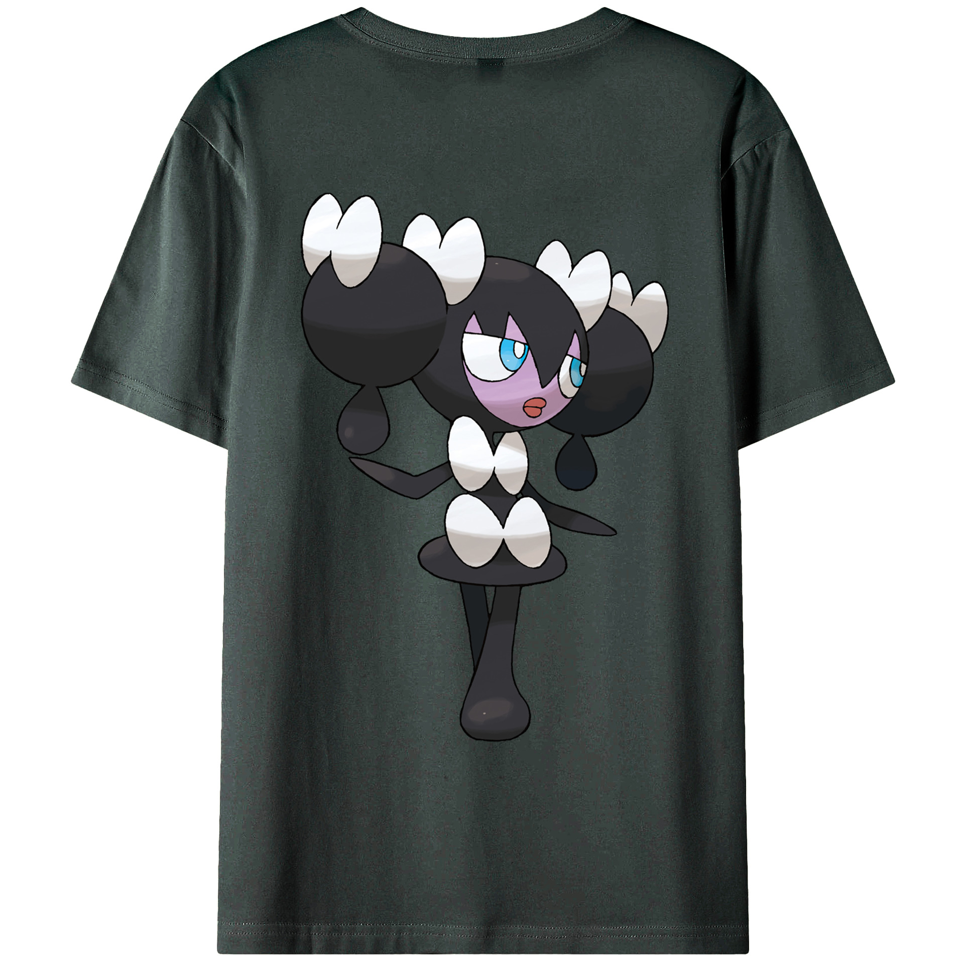 （画像用） ポケットモンスター Pokémon 綿100％ メンズ半袖Tシャツ（バックプリント） 通気性